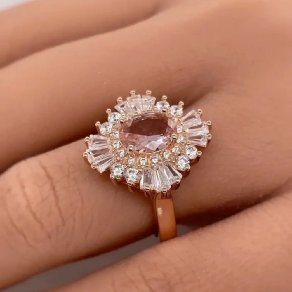 Elegant Pink Gemstone Ring
